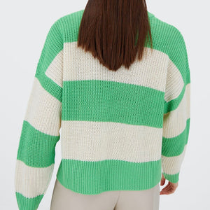 suéter holgado básico tejido
