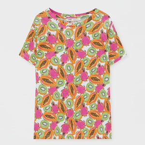 Camiseta estampado frutas